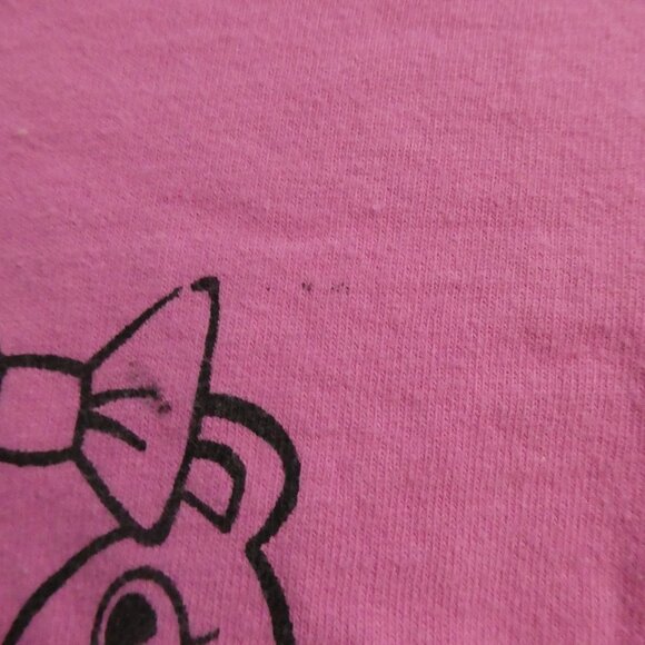 FRUIT OF THE LOOM - Heavy Cotton | size 10/12 | The End Is Near Pink Tee - Picture 16 of 16